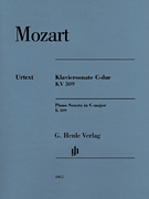 Piano Sonata in C Major, K. 309 piano sheet music cover
